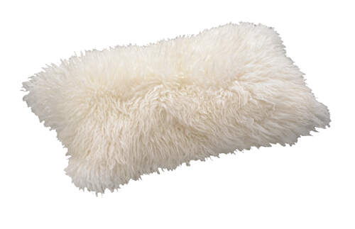 Kuschelkissen Neuseeland Lammfell klein 30 x 50 cm Natural