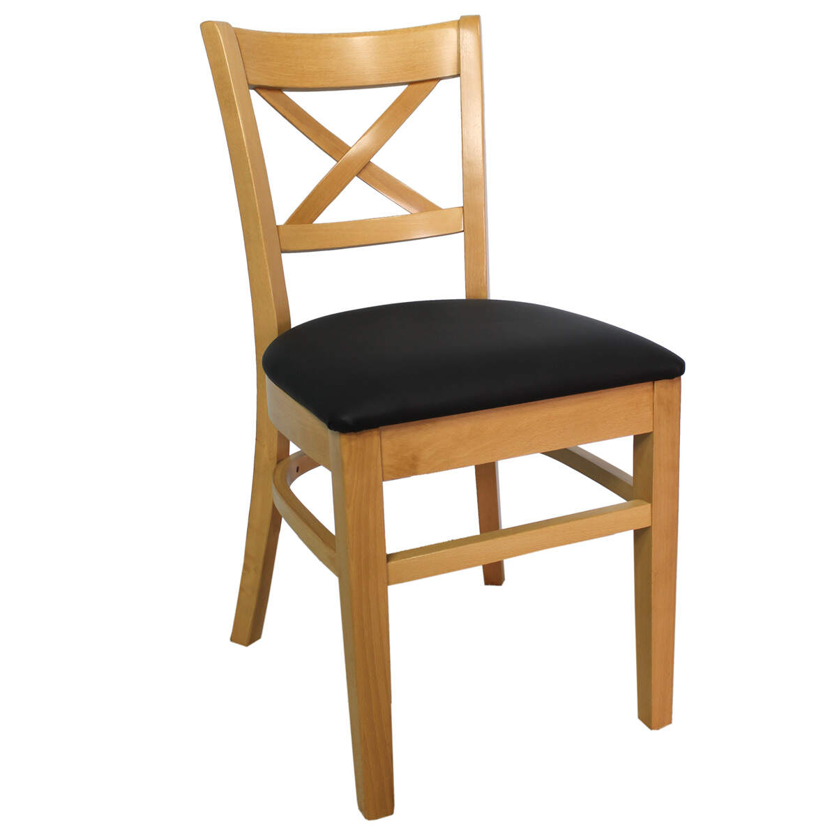 Gastronomie Holzstuhl Reluna mit Polstersitz Stoff