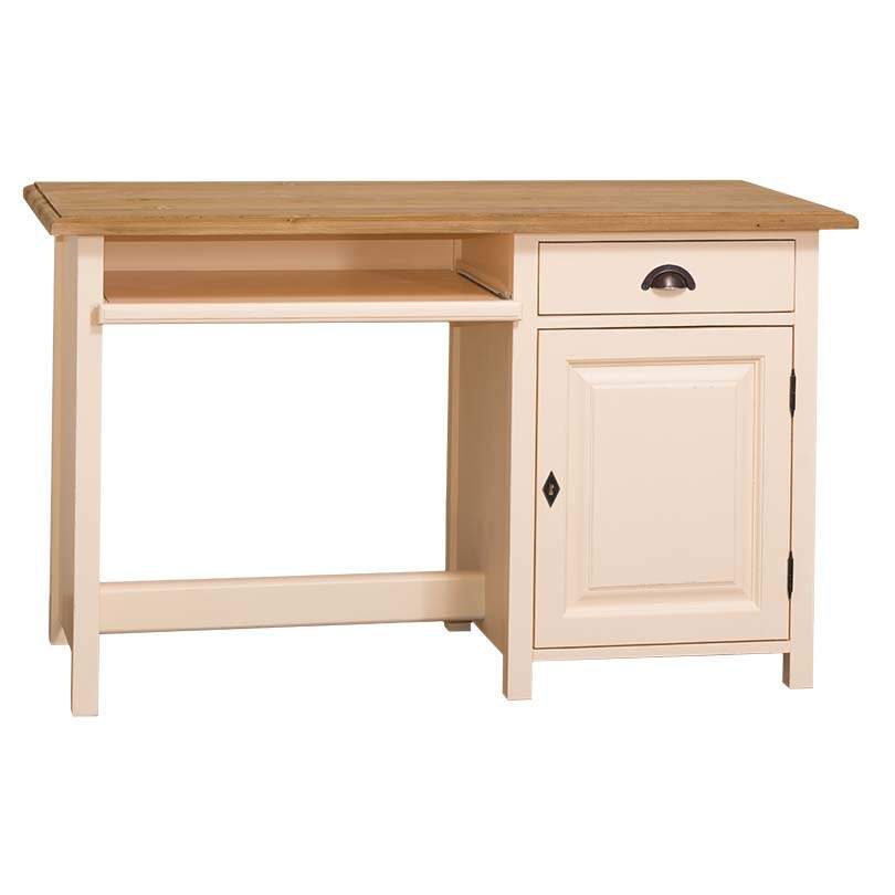 Schreibtisch mit Tastaturauszug im Landhausstil Konfigurator alles frei wählbar