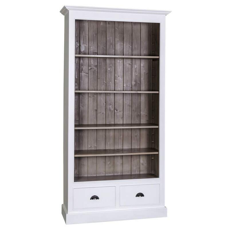 Landhaus Bücherregal mit Schubladen Konfigurator alles frei wählbar