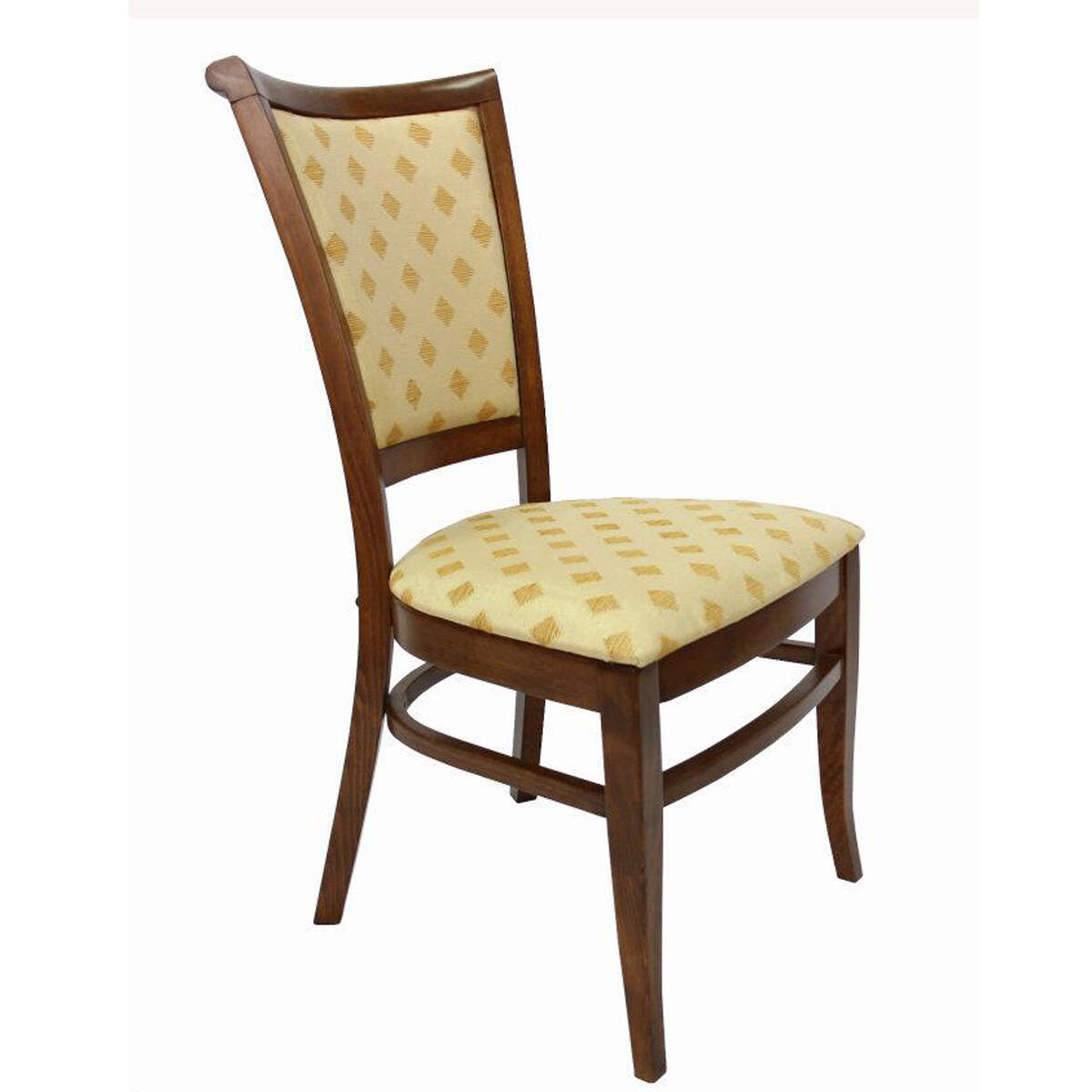 Gepolsterter Gastronomie Holzstuhl London Microfaser