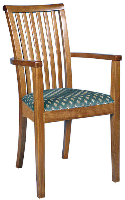 Gastronomie Armlehnstuhl Georgia mit Holzsitz