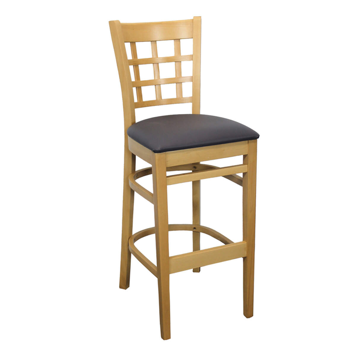 Gastronomie Barhocker Britania mit Rückenlehne Kundenstoff beigestellt