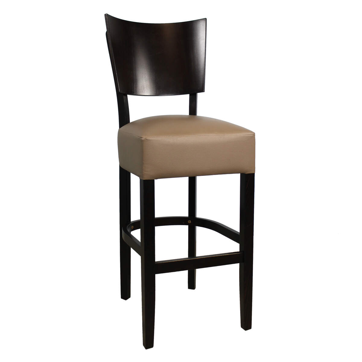 Gastronomie Barhocker Gracia mit Lehne Echtleder