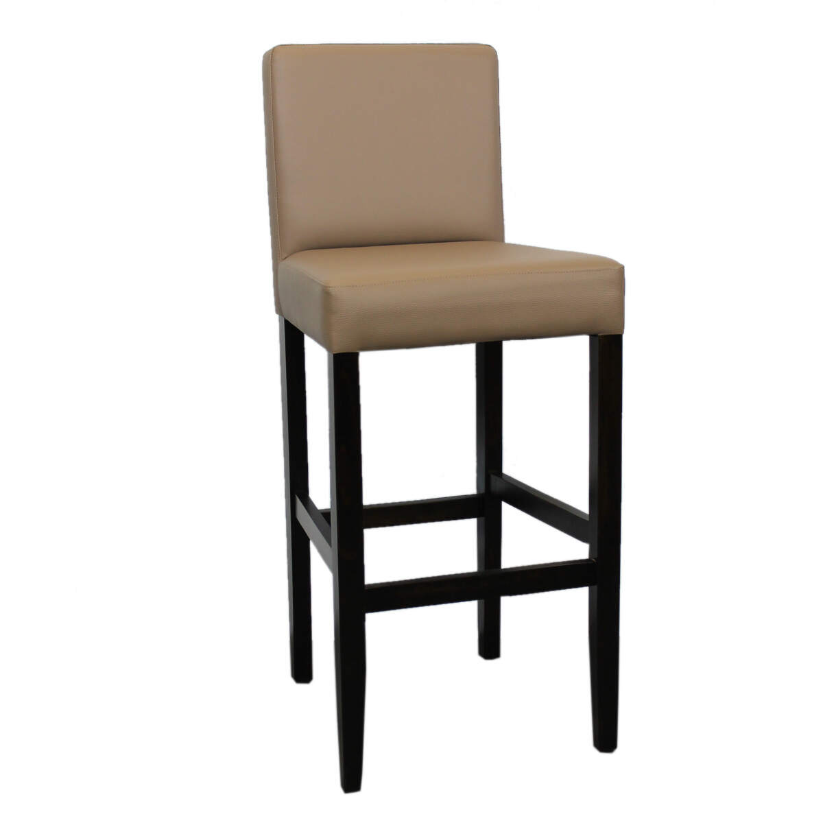 Gastronomie Barhocker gepolstert mit Lehne Ophelia Kundenstoff beigestellt