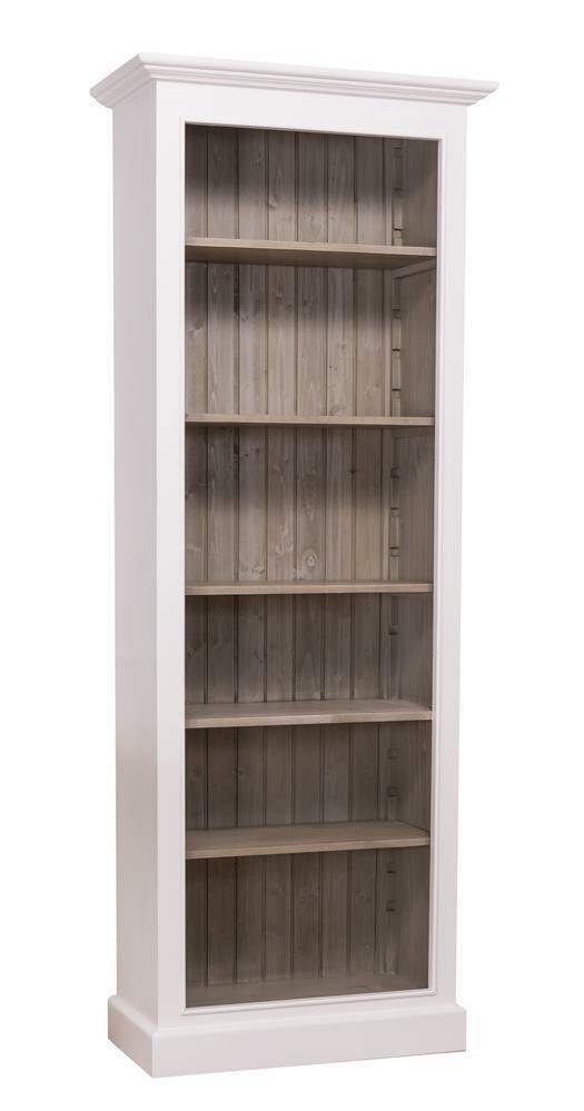Schmales Bücherregal im Landhausstil Konfigurator alles frei wählbar