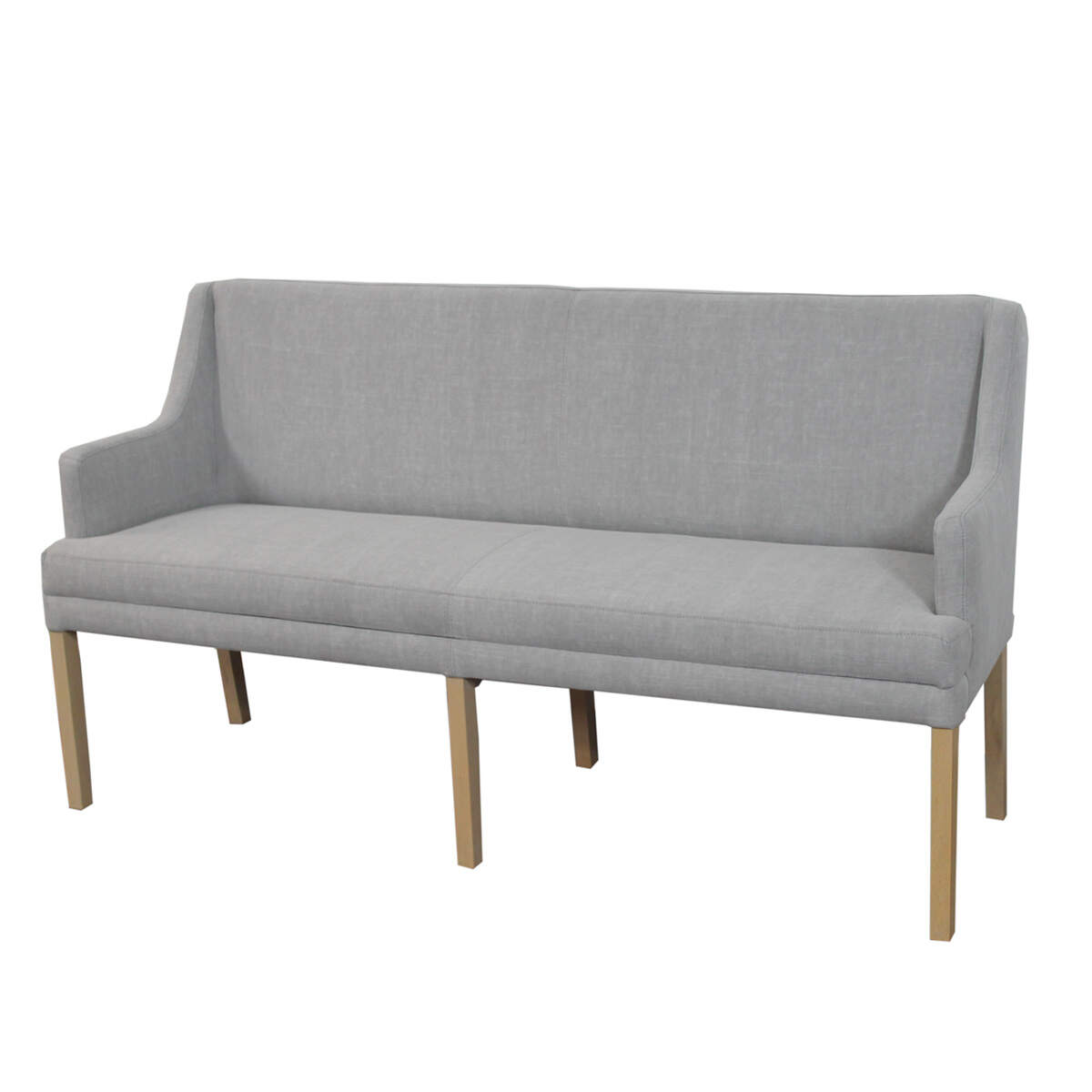 Sitzbank Esszimmer grau mit Armlehne 160 cm