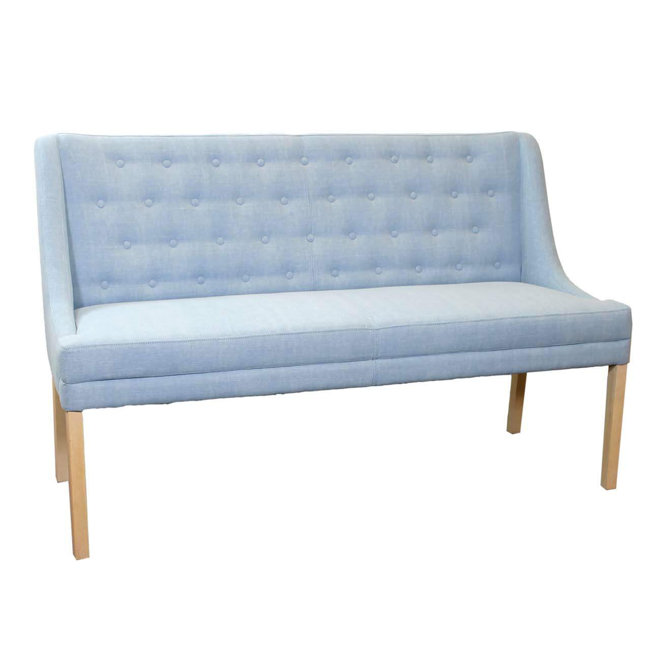 Esszimmer Polsterbank Landhausstil hellblau