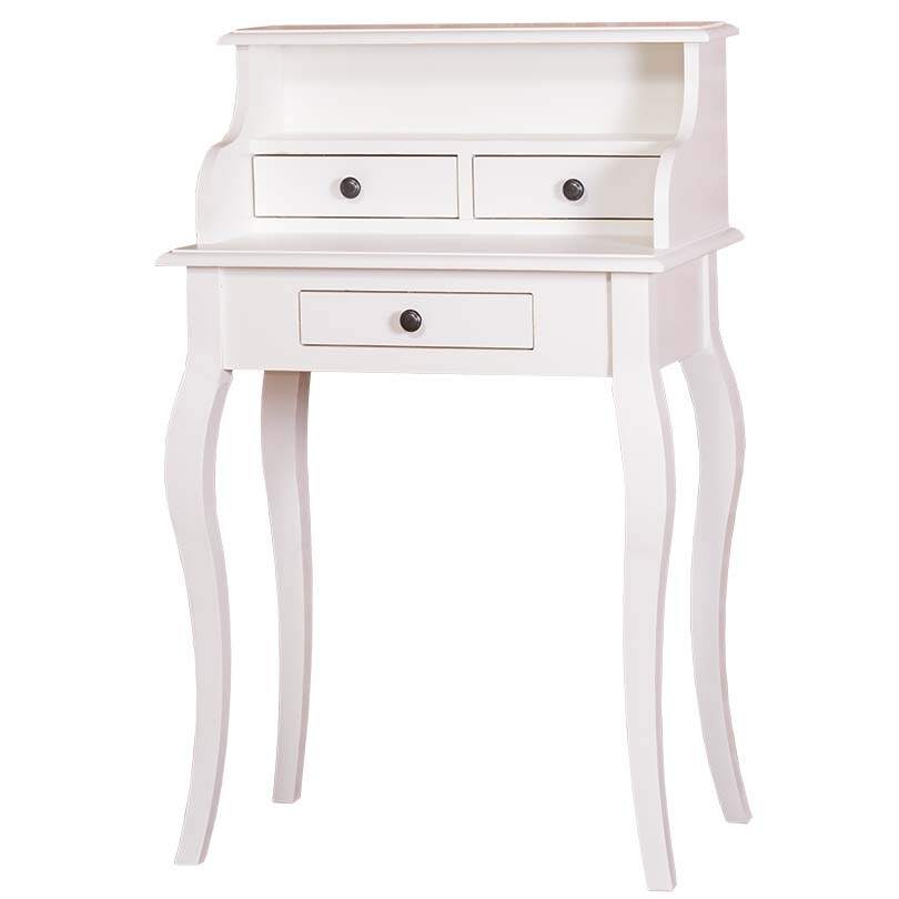 Kleiner Schminktisch Paris in Landhausoptik tief gebürstet