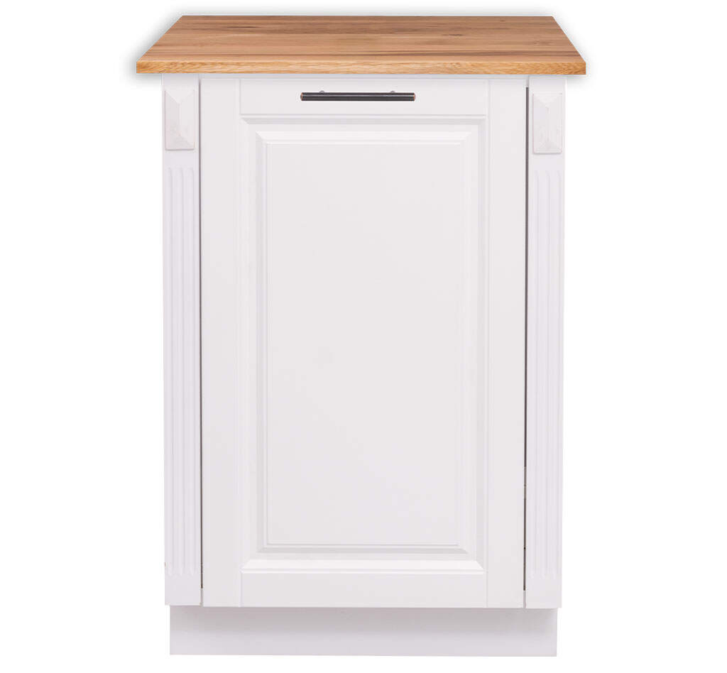 Landhausstil Küchenunterschrank für Geschirrspüler klein - Eichenplatte Konfigurator alles frei wählbar