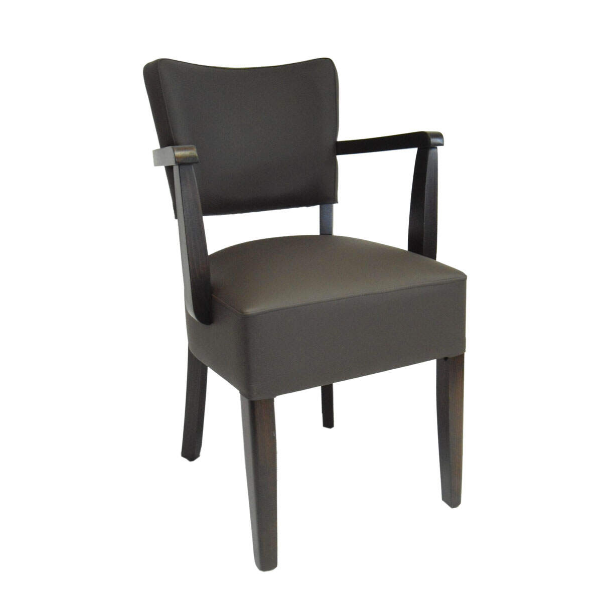 Gastronomie Polsterstuhl Costa mit eckiger Armlehne Microfaser CLOUD - pflegeleicht