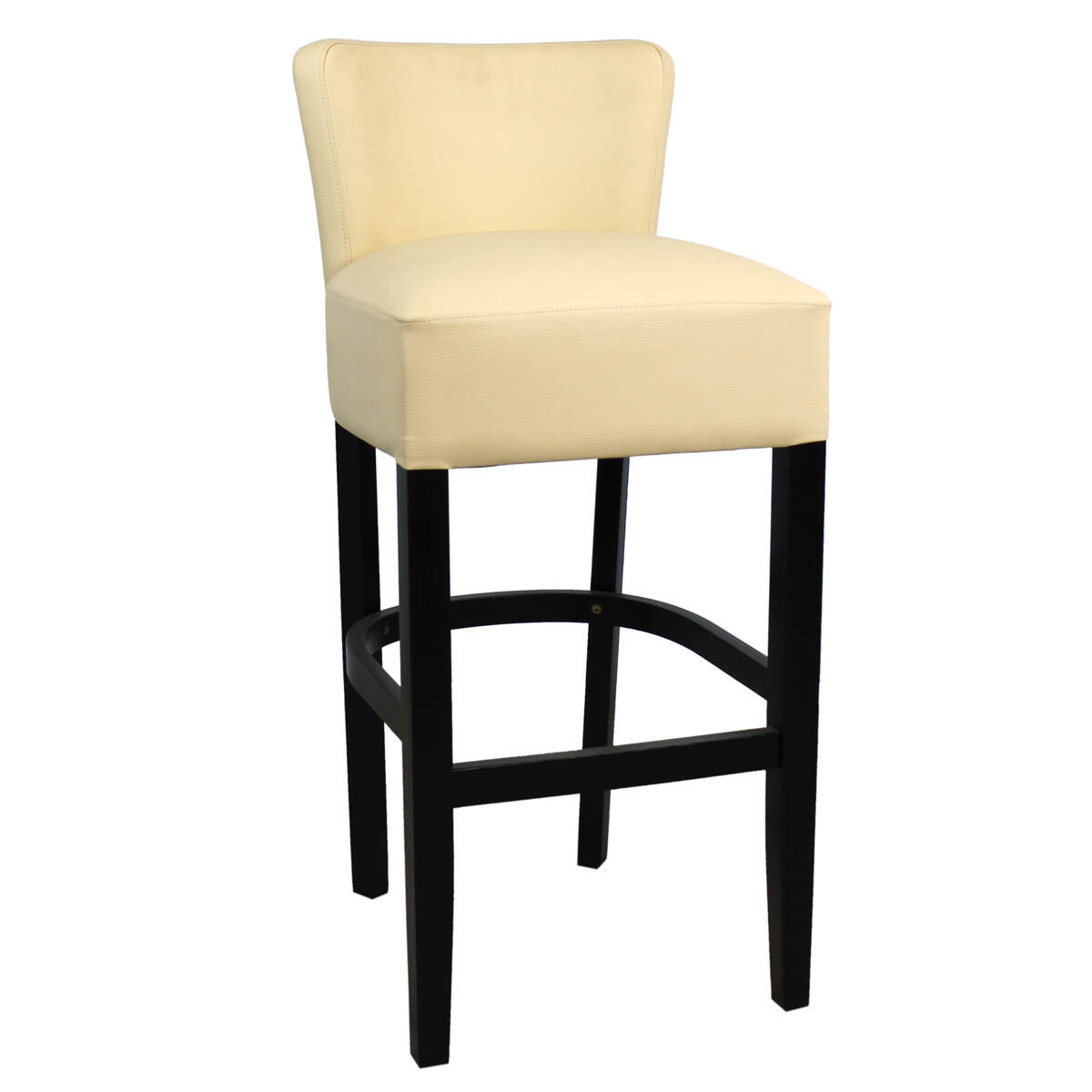 Gastronomie Polsterbarhocker mit Lehne Costanza Microfaser LETTO - pflegeleicht