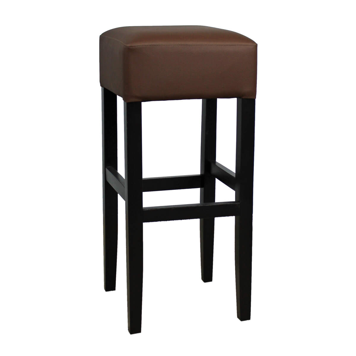 Gastronomie Polstersitz-Barhocker Cube Samt meliert MONOLITH - wasserabweisend