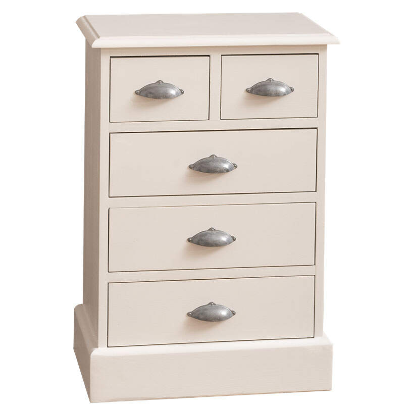 Nachttisch Provence in Landhausoptik - 5 Schubladen Konfigurator alles frei wählbar