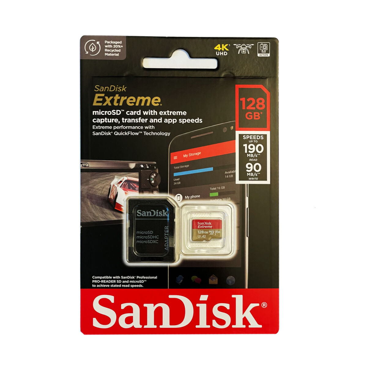 128GB SanDisk Extreme MicroSDXC oder andere Marken nach Verfügbarkeit