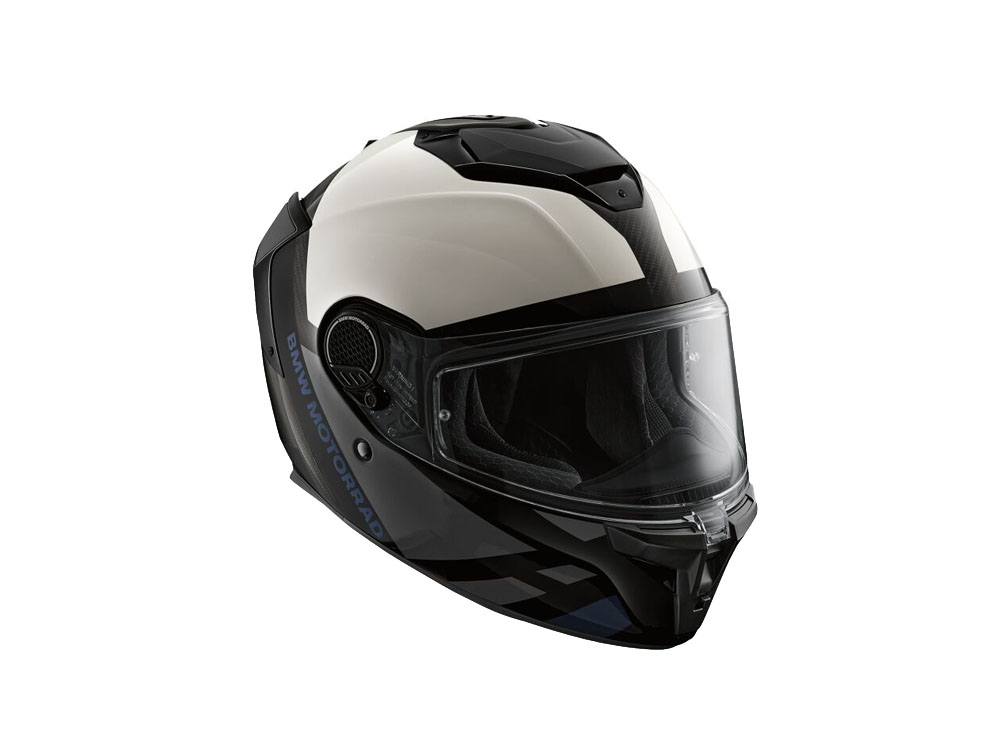 BMW Xomo Carbon Motorradhelm (specter) Farbe: Weiß|Grau Größe: 61/62