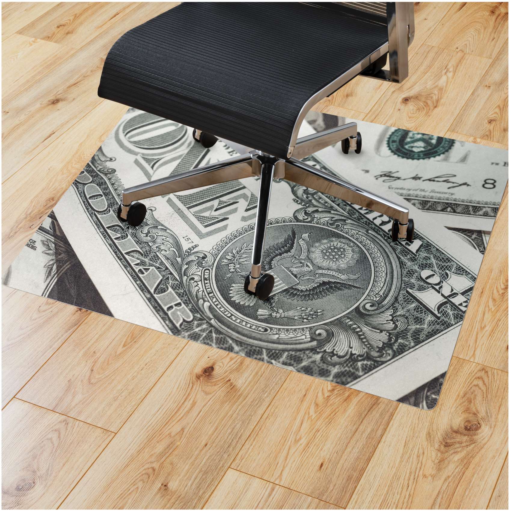 Bürostuhlunterlage Schreibtischstuhl Unterlage Bondeschutzmatte Bürostuhl Digitaldruck 9 Designs Dollar 90x120cm