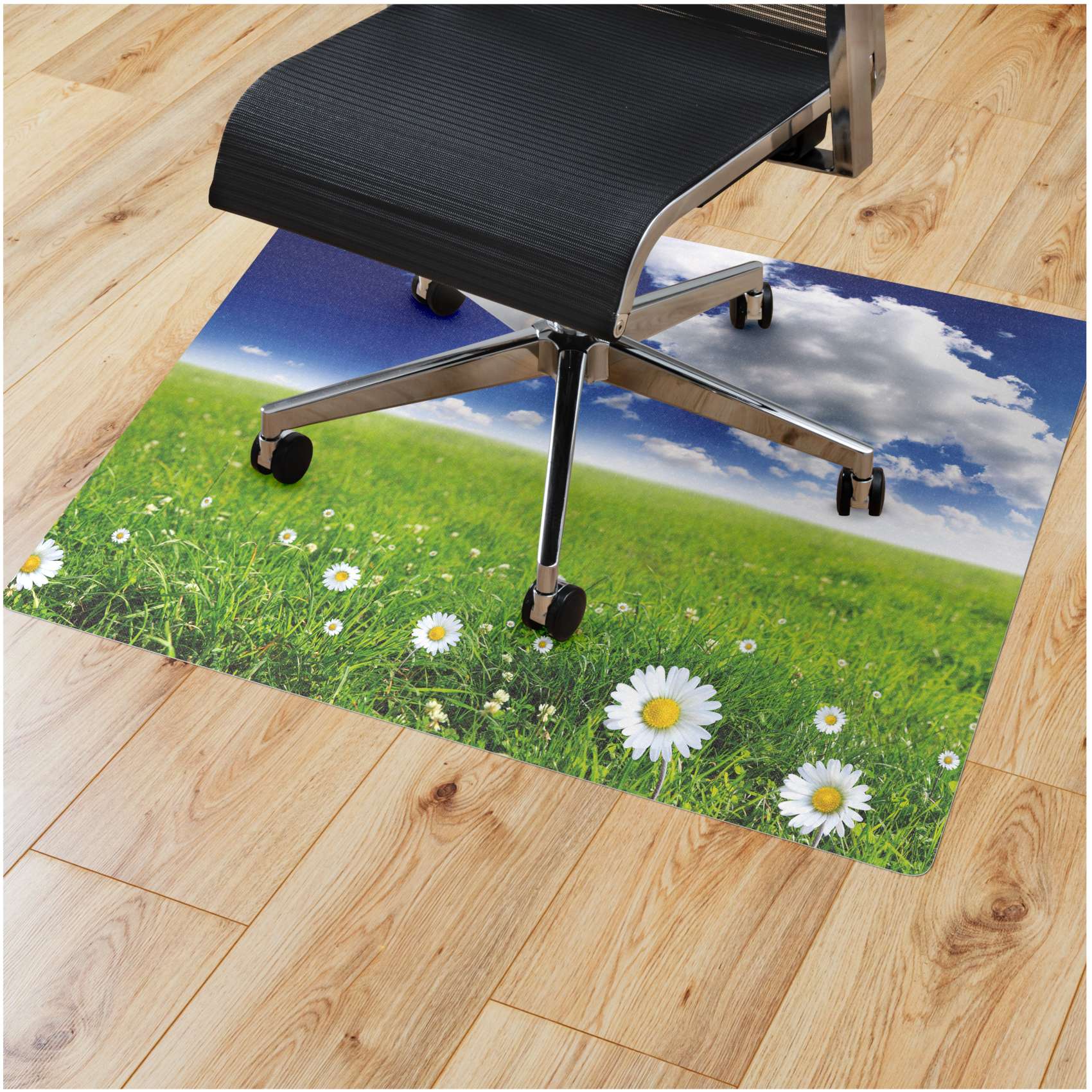 Bürostuhlunterlage Schreibtischstuhl Unterlage Bondeschutzmatte Bürostuhl Digitaldruck 9 Designs Frühling 90x120cm