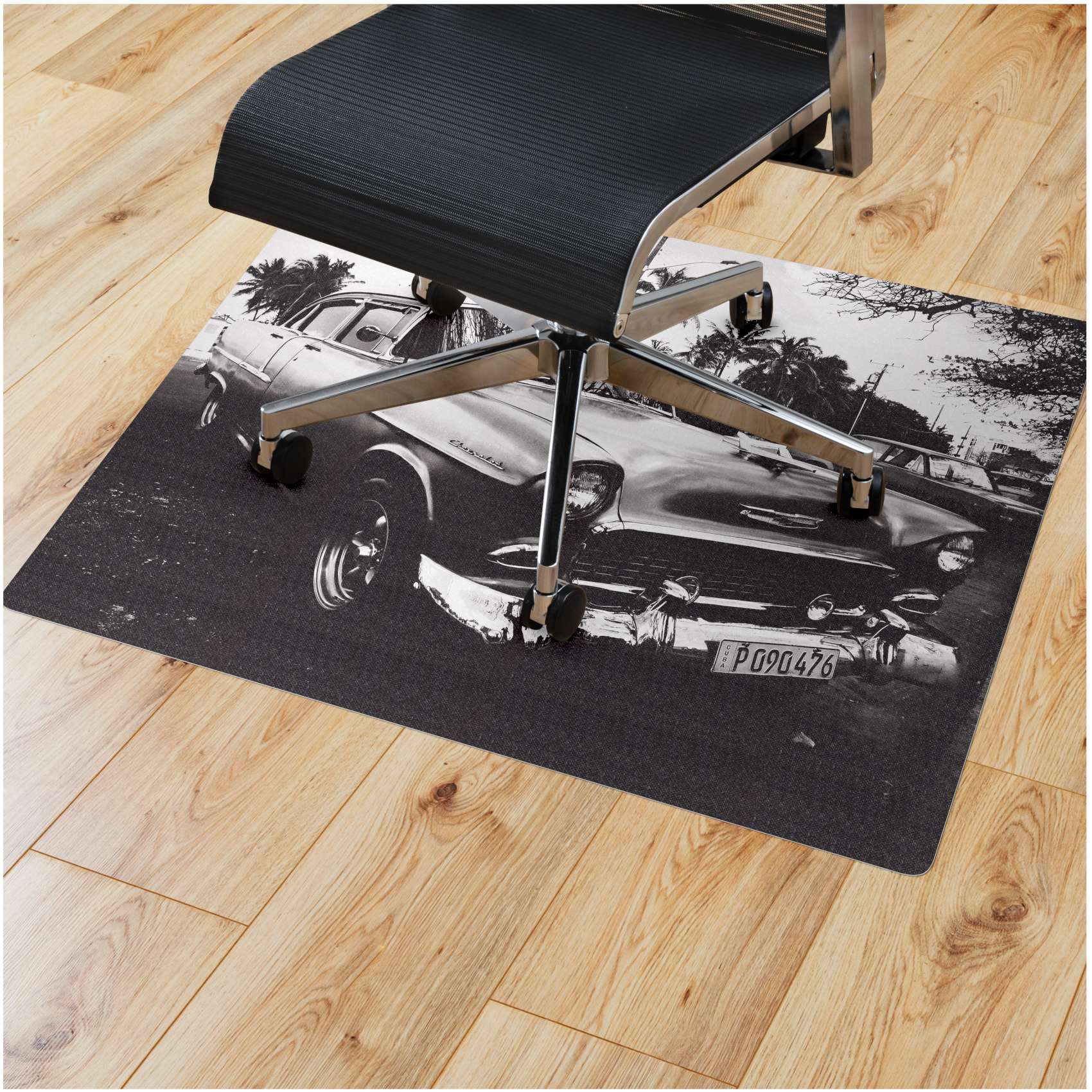 Bürostuhlunterlage Schreibtischstuhl Unterlage Bondeschutzmatte Bürostuhl Digitaldruck 9 Designs Kuba 90x120cm