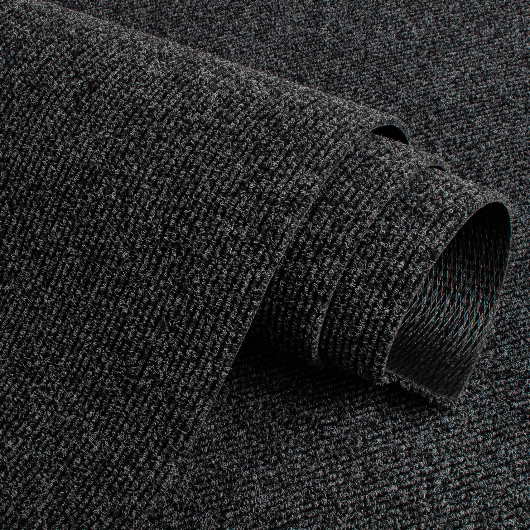 Sauberlaufmatte Schmutzfangmatte Teppichläufer Läufer Flur JUMBO Breite 100cm Meterware Anthrazit 100x100cm