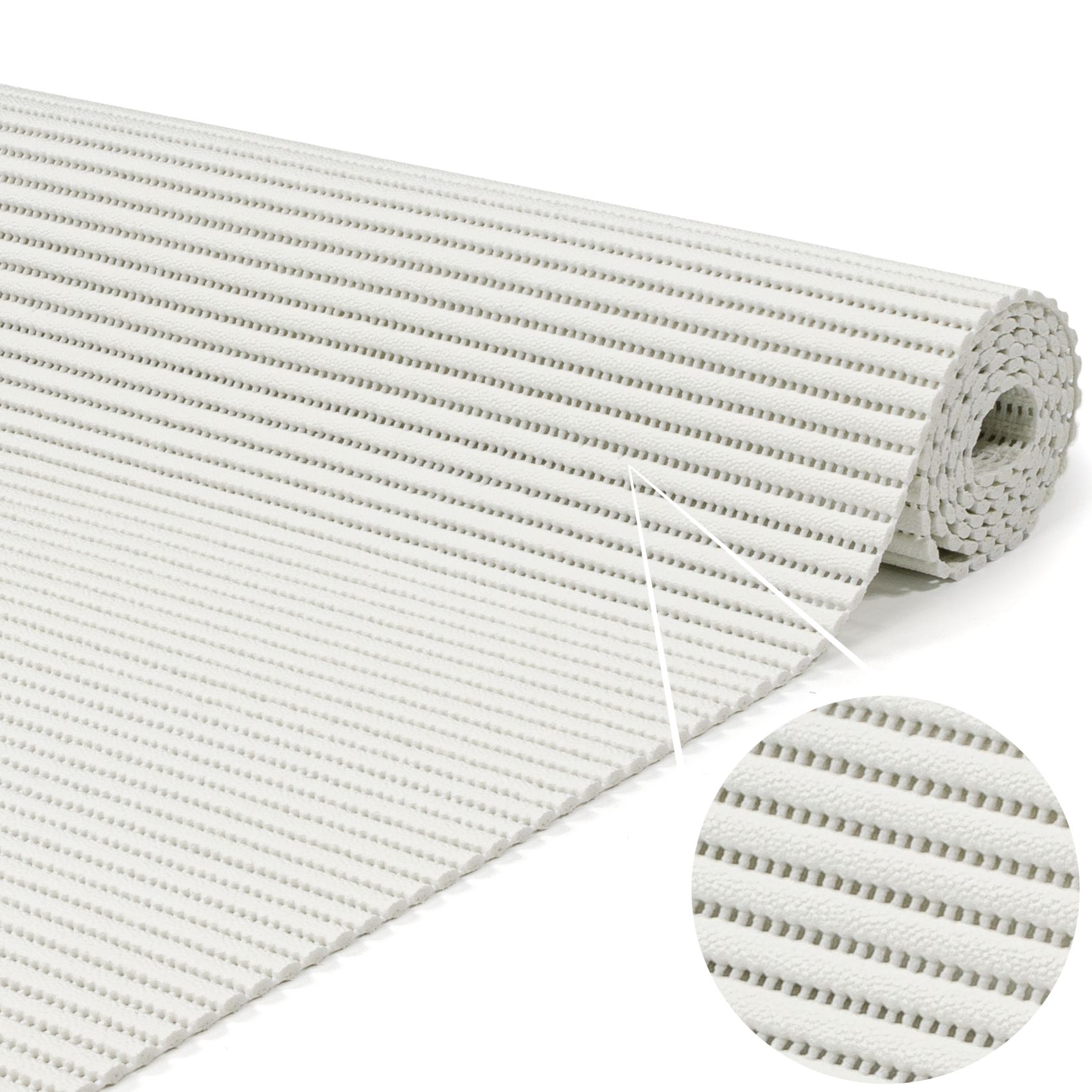 Weichschaummatte Bad Weichschaum Badematte Uni Weiß 65cm Breite Meterware 100x65cm