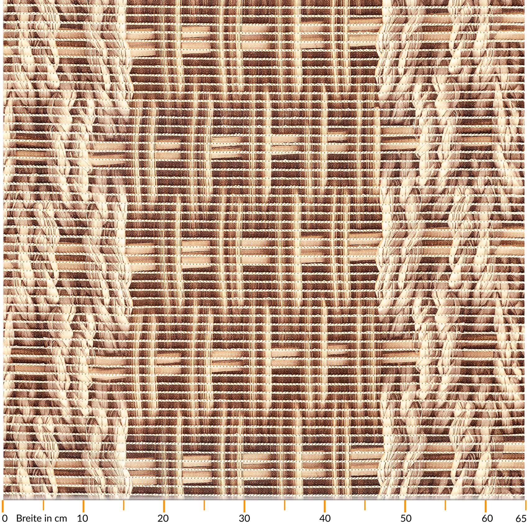 Weichschaummatte Bad Weichschaum Badematte Bad Korb Flechtoptik Braun Breite 65cm Meterware 100x65cm