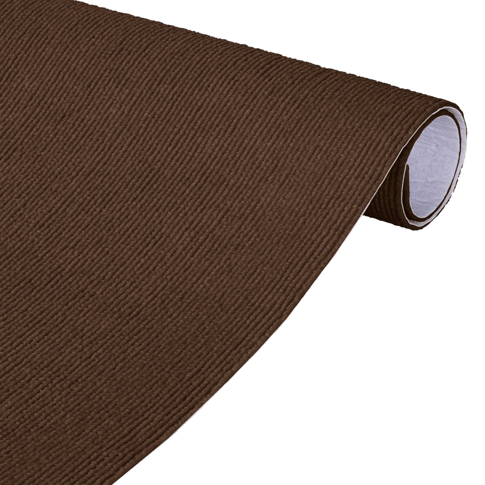 Antirutschmatte Bodenmatte selbsthaftend Teppich Bodenbelag in Meterware Schoko 100x100cm