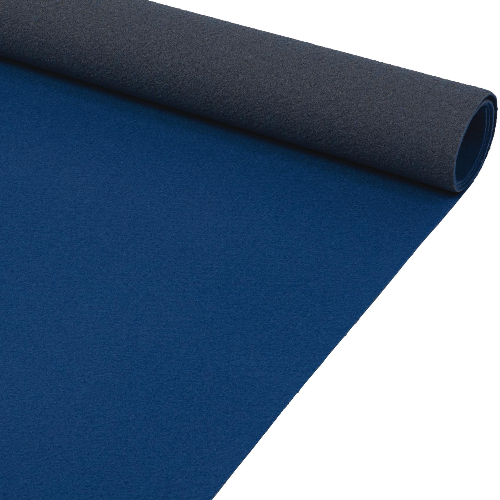 Messeteppich Meterware Eventteppich Läufer Teppich für Messe Events Büro BFL-S1 Blau 60 cm 100 cm