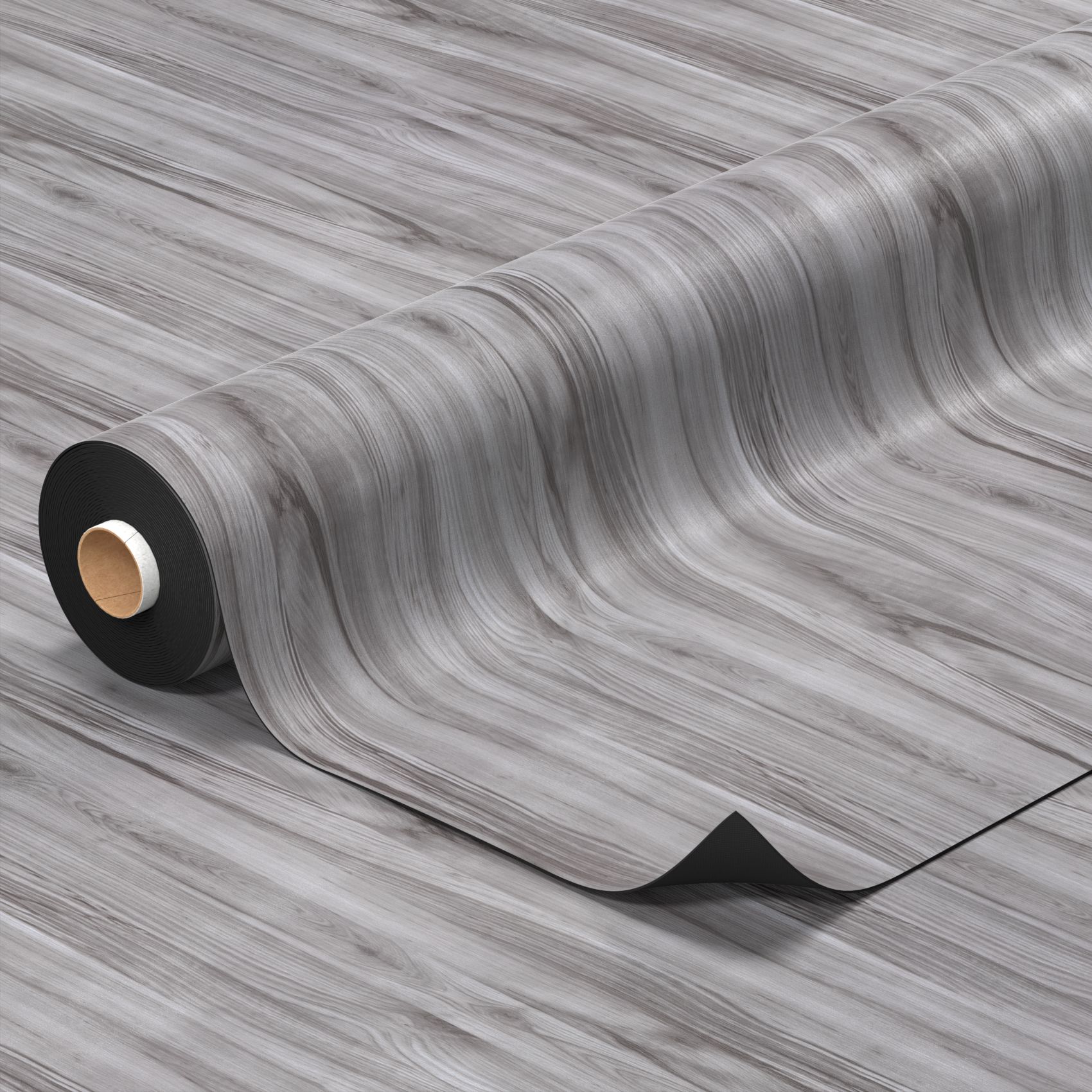 PVC Bodenbelag Vinyl Fußbodenbelag PVC Boden Vinylboden Holz Grau Meterware Breite 140cm 100 x 140 cm