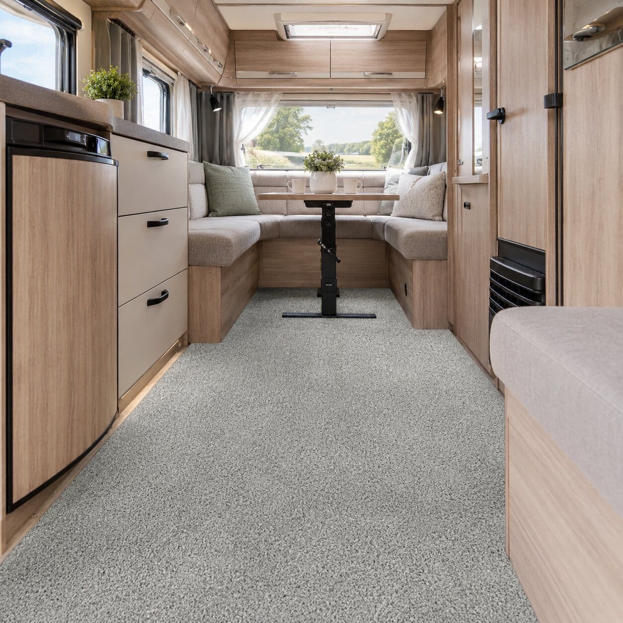 Wohnmobil Teppich Wohnwagen Teppichboden nach Maß Kurzflor 9mm