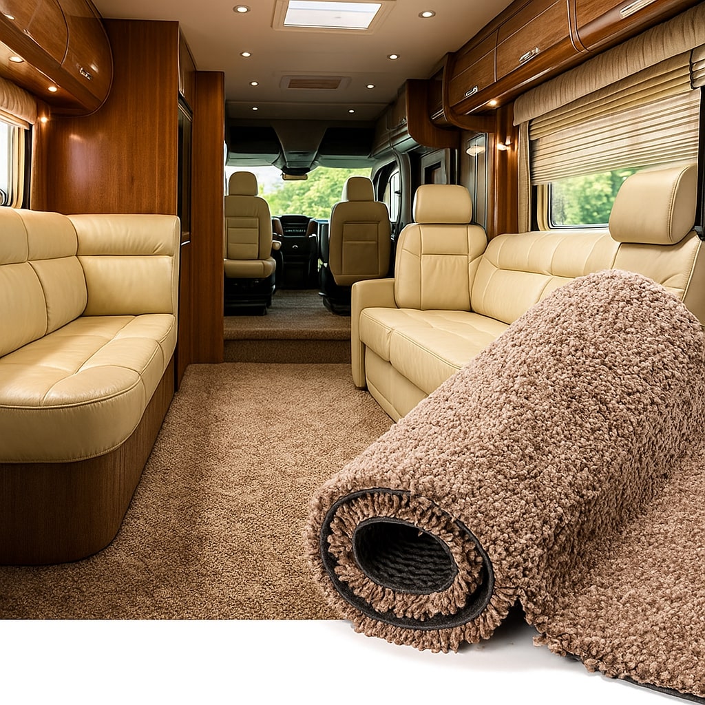 Wohnmobil Teppich Wohnwagen Teppichboden nach Maß Kurzflor 9mm