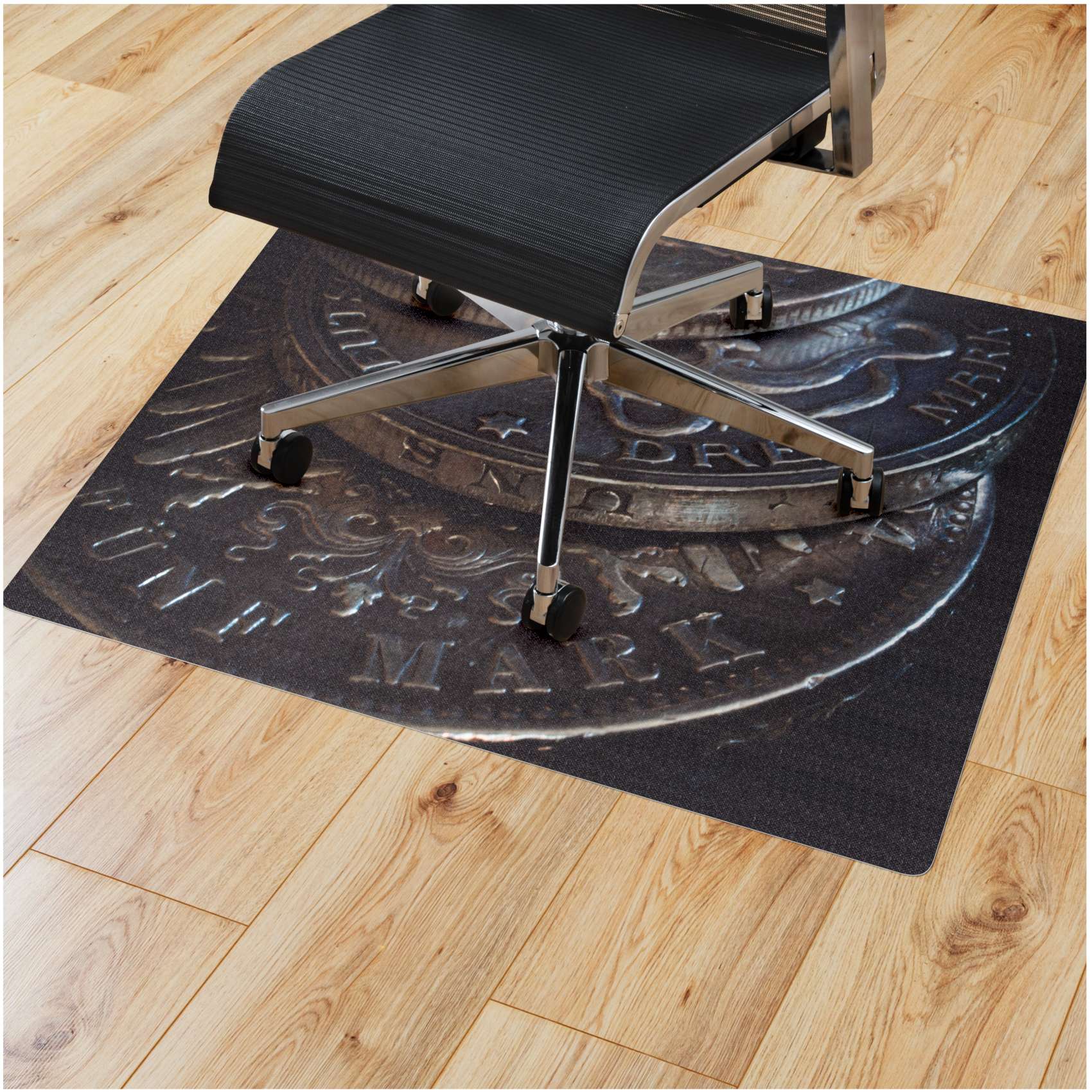 Bürostuhlunterlage Schreibtischstuhl Unterlage Bondeschutzmatte Bürostuhl Digitaldruck 9 Designs Deutsche Mark 90x120cm