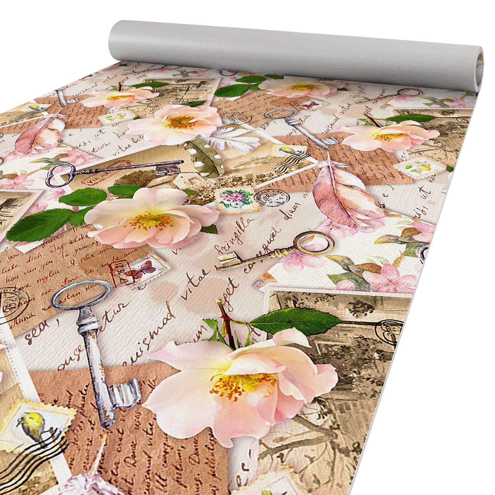 Küchenläufer Küchenteppich Läufer Flur Teppichläufer Vintage Beige 80cm Breit 180cm