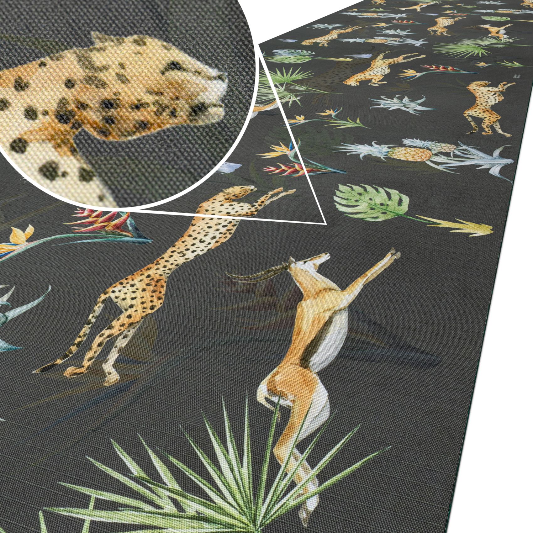 Küchenläufer waschbar Textil + PVC Küchenteppich rutschfest Sprinty Indonesia Mattone Rot 50cm Breit 100x52cm