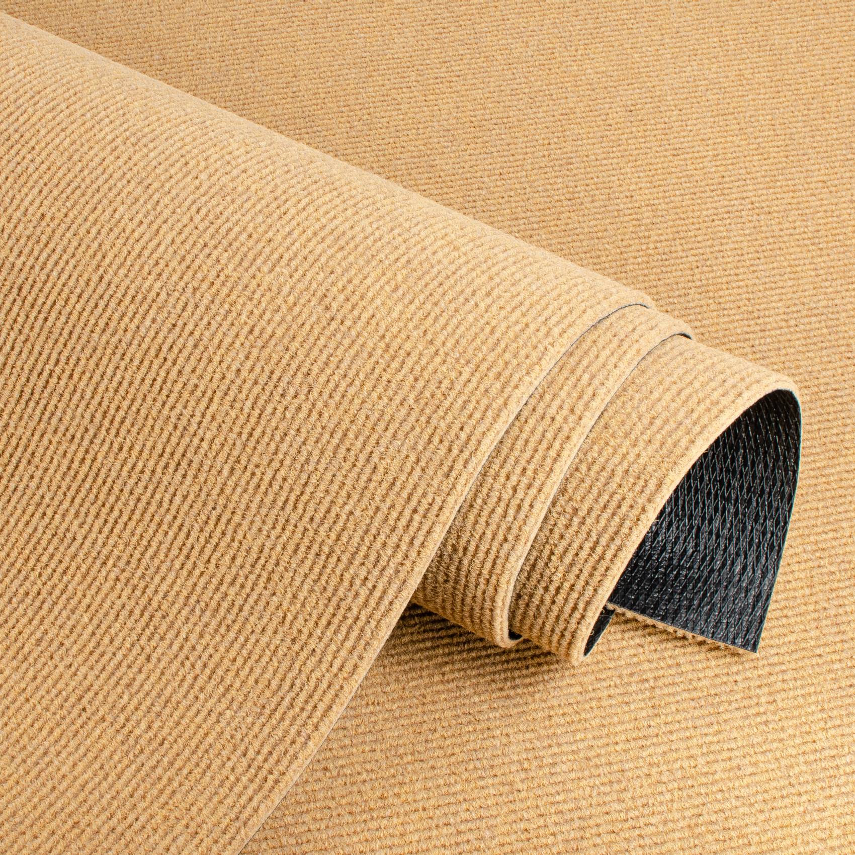 Sauberlaufmatte Schmutzfangmatte Teppichläufer Läufer Flur JUMBO Breite 100cm Meterware Beige 100x100cm