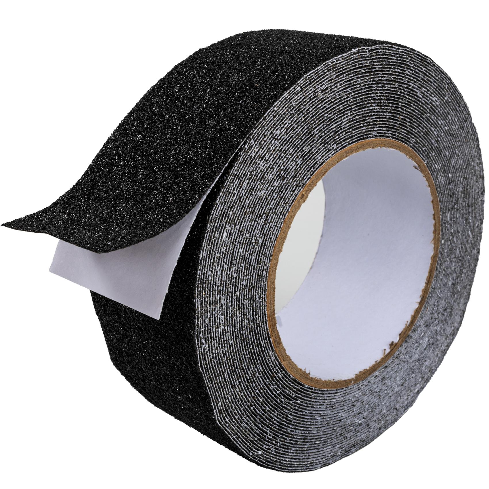 Antirutsch Klebeband selbstklebend anti-rutsch Tape Band Klebestreifen FixoFlex Breite 5 & 10cm Schwarz 10m Rolle 5cm x 10m