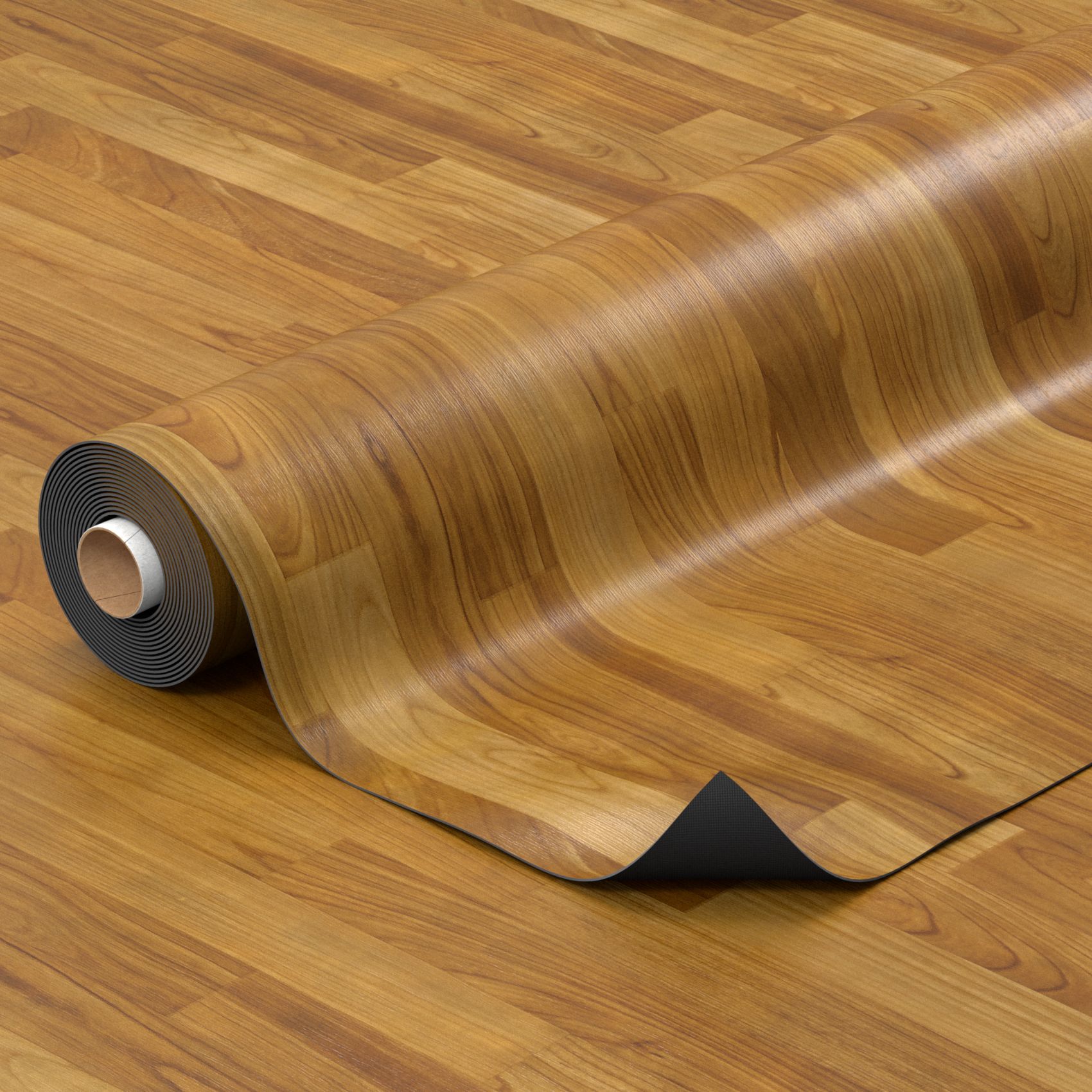 PVC Bodenbelag Holzoptik Hellbraun Meterware Vinylboden Fußbodenbelag 140cm Breit Bodenschutzmatte 100x140cm