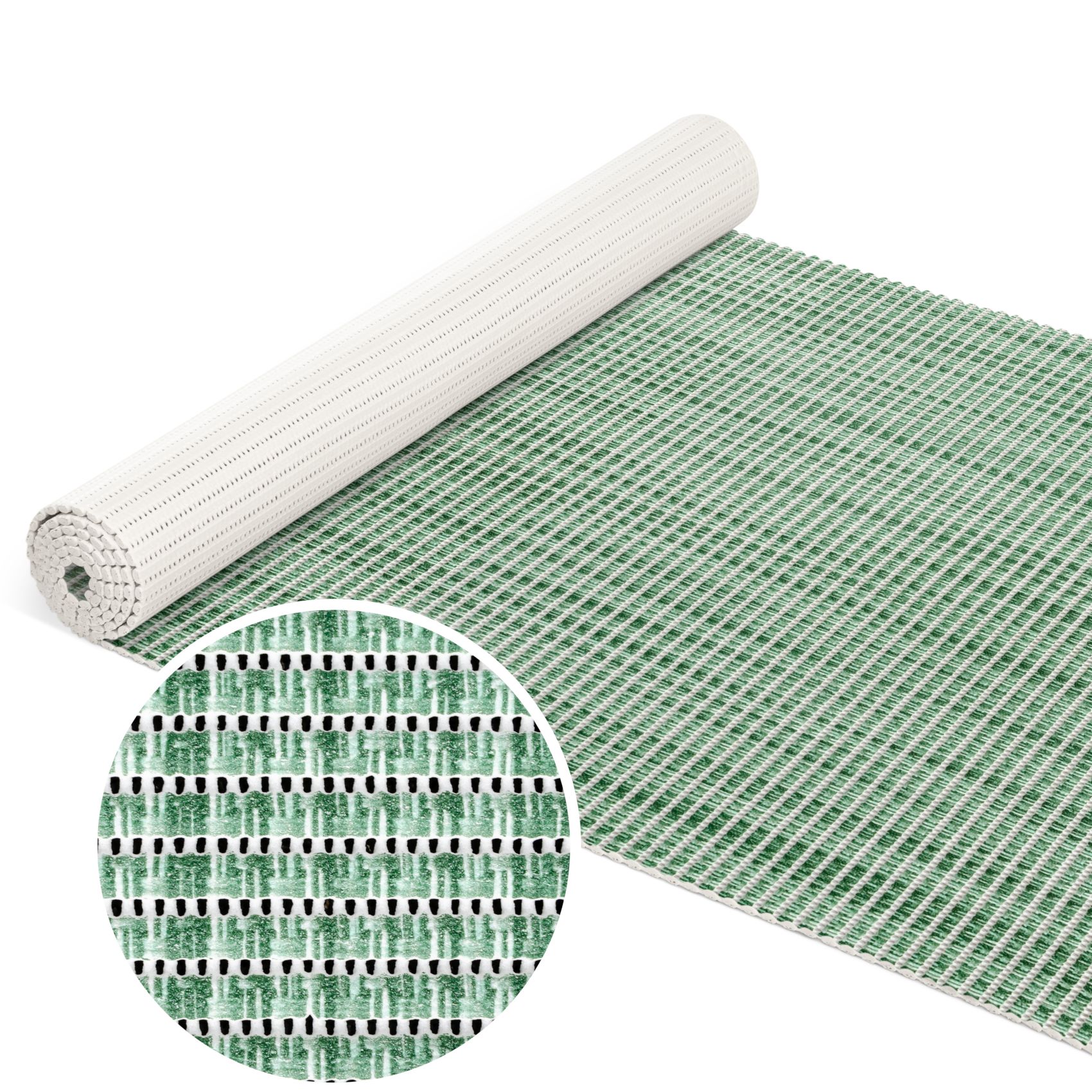 Weichschaummatte Bad Weichschaum Badematte Leinenoptik Grün Breite 65cm Meterware 100x65cm