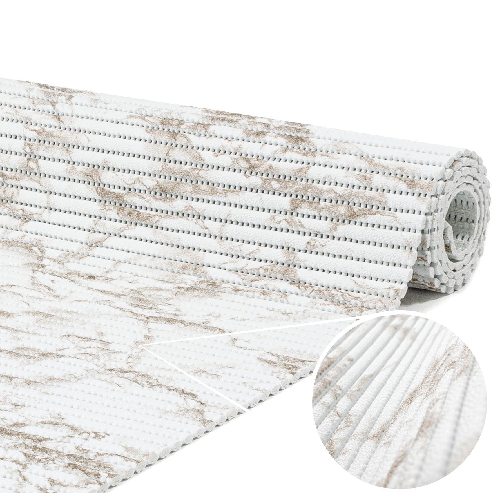 Weichschaummatte Badematte Weichschaum Bad Marmor Braun Breite 130cm Breite Meterware 100x130cm
