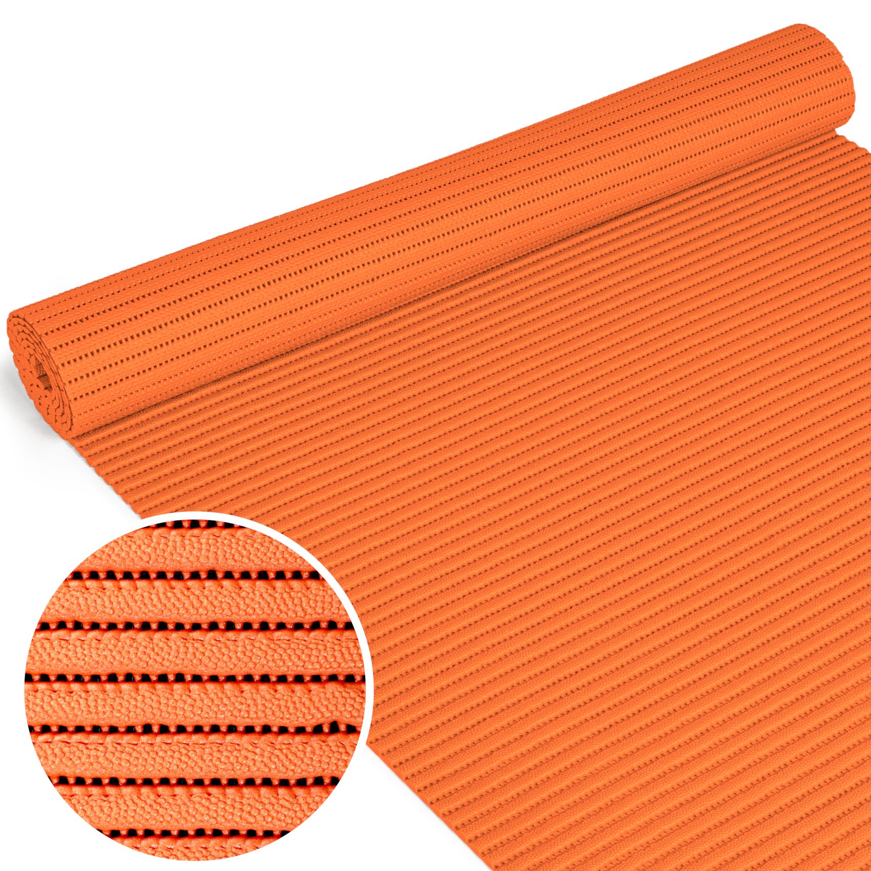 Weichschaummatte Badematte Weichschaum Bad 2 Breiten Classic Uni Einfarbig Meterware Uni Orange 65cm 100cm