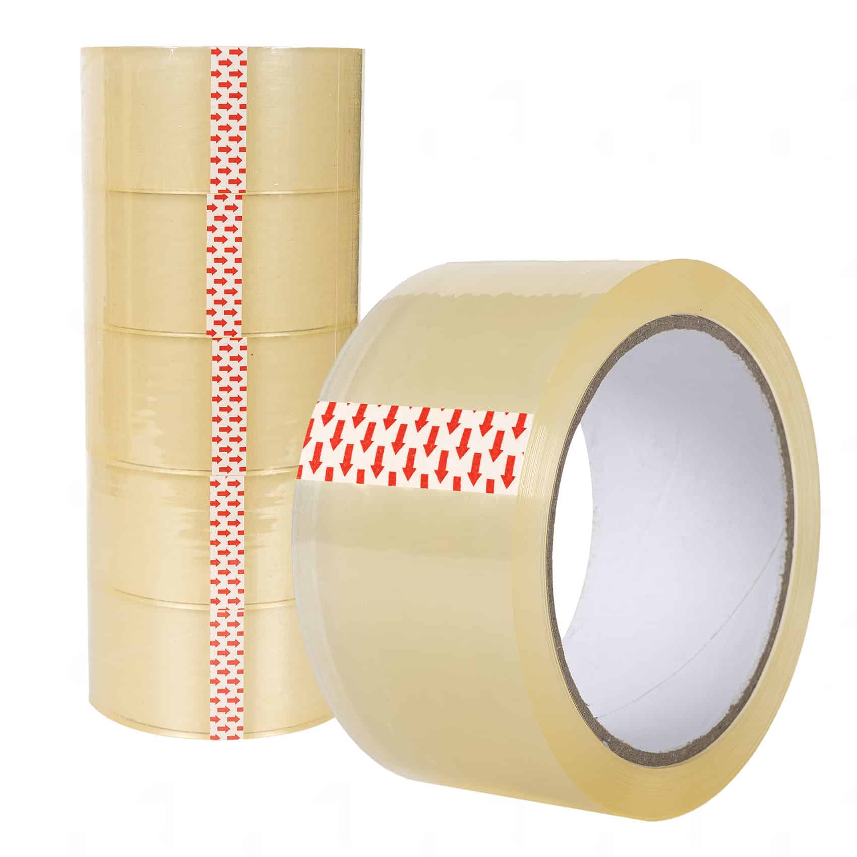 Klebeband Paketklebeband Paketband Packband BOPP 66m x 48mm Transparent 6er oder 36er Rollen Set 6 Stück