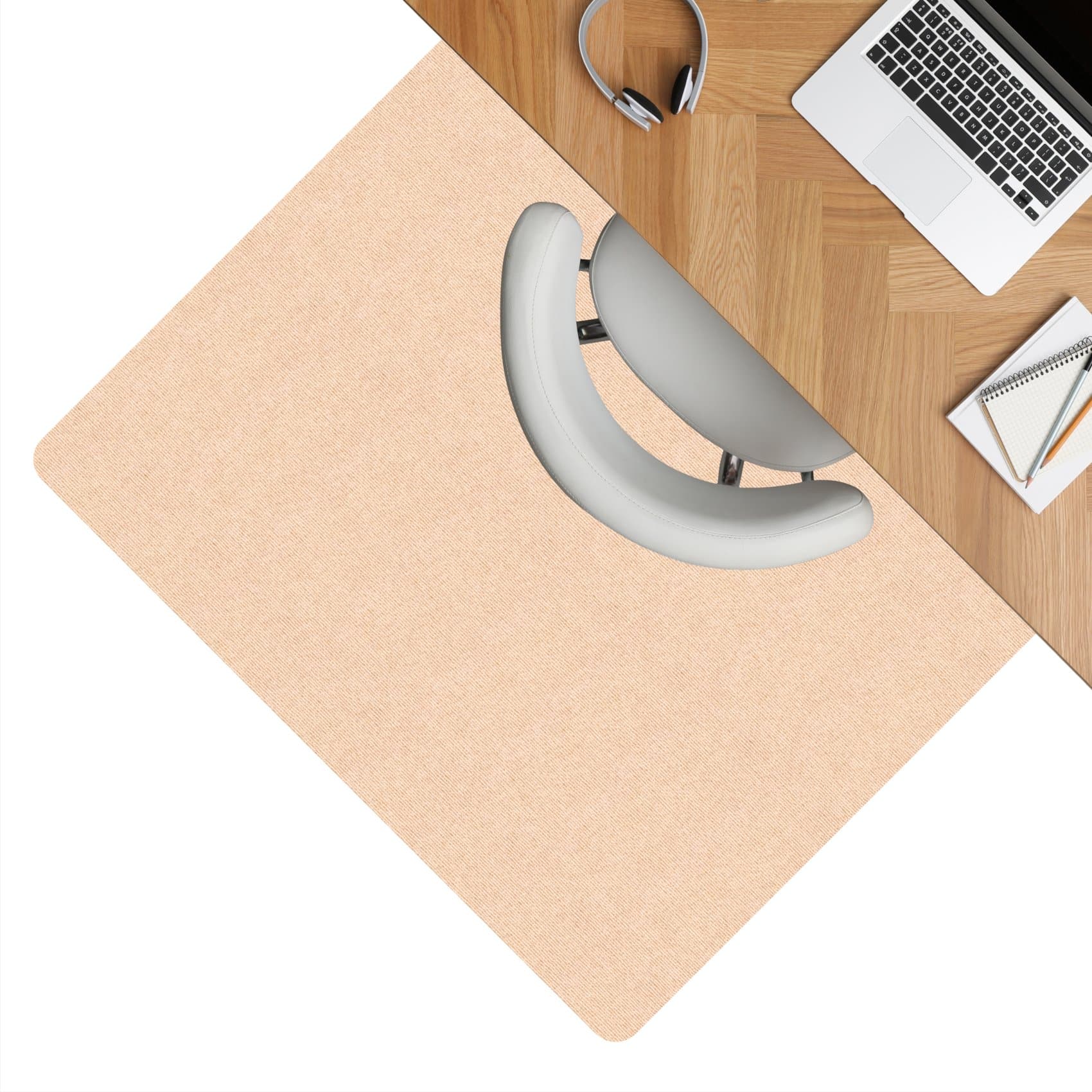 Bodenschutzmatte Bürostuhlunterlage Schreibtischstuhl Unterlage Teppich selbsthaftend NEMESIS Creme 090x120cm