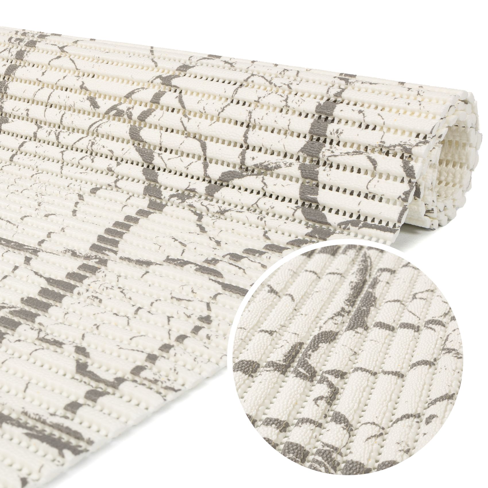 Badematte Marmor Grau 65x60cm