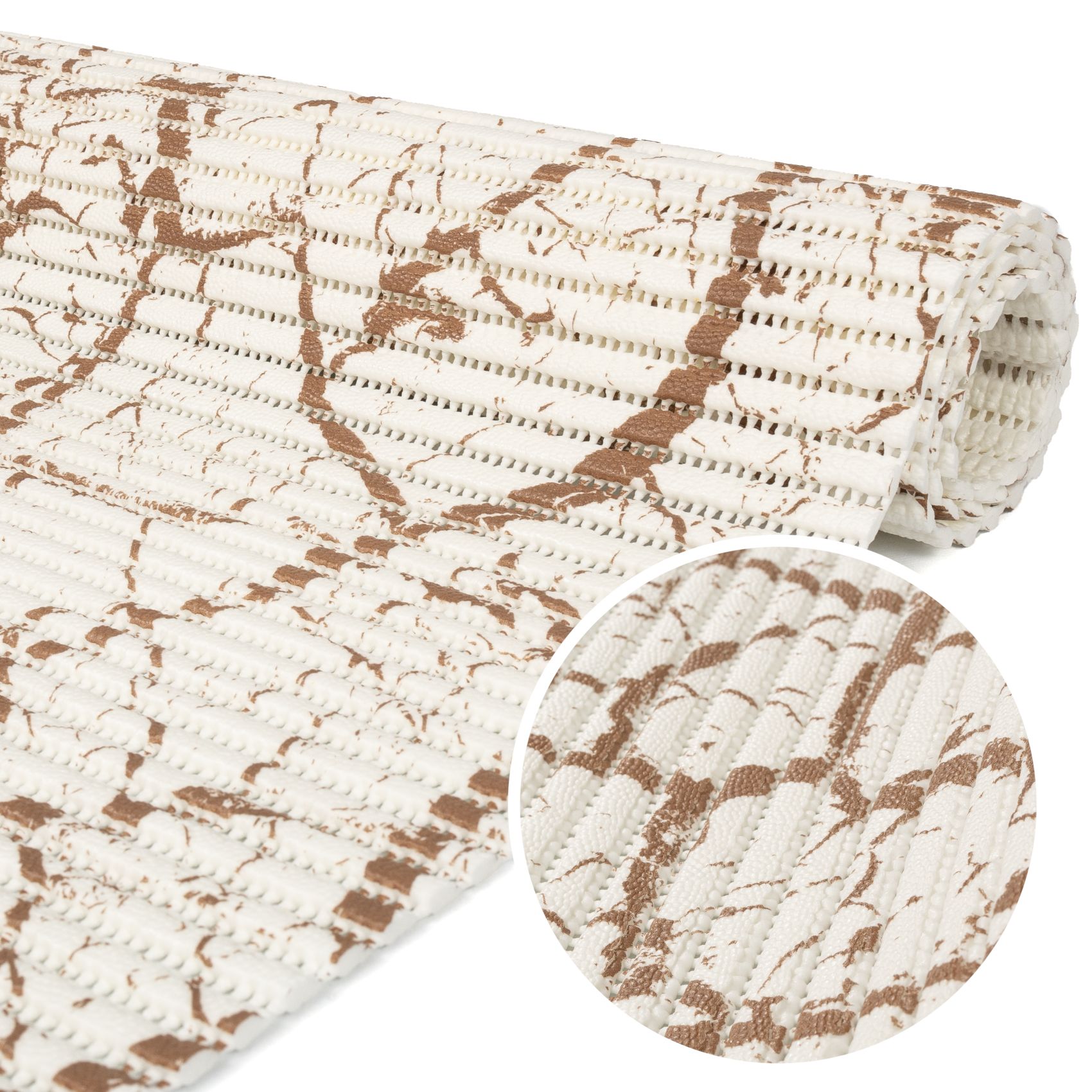 Badematte Marmor Beige 130x55cm