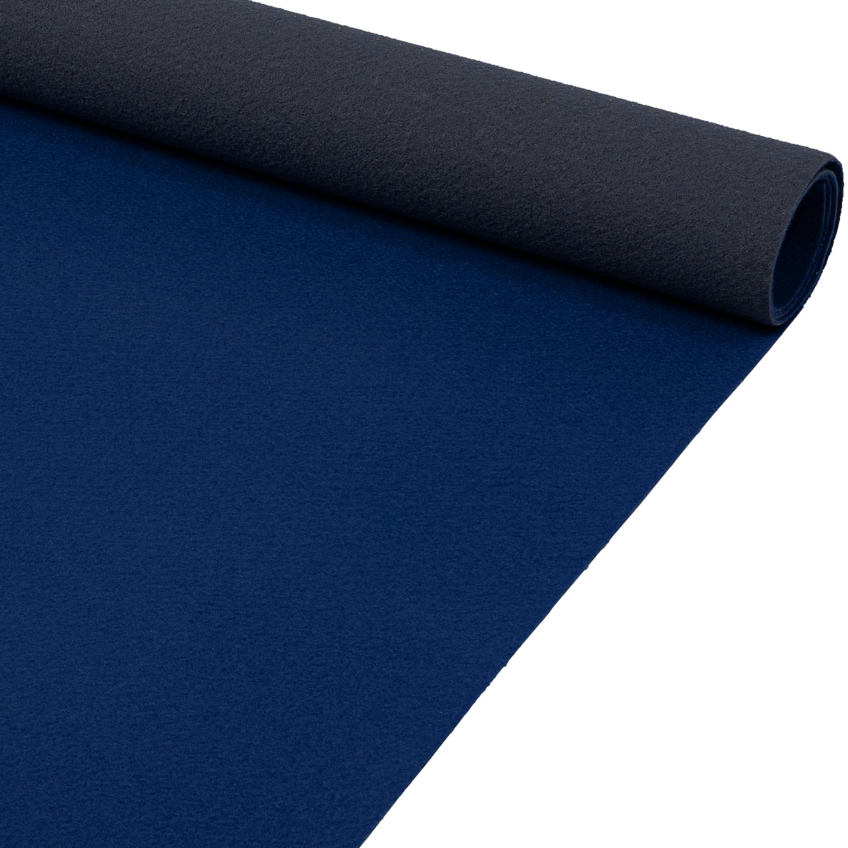 Messeteppich Meterware Eventteppich Läufer Teppich für Messe Events Büro BFL-S1 Marineblau 60 cm 100 cm