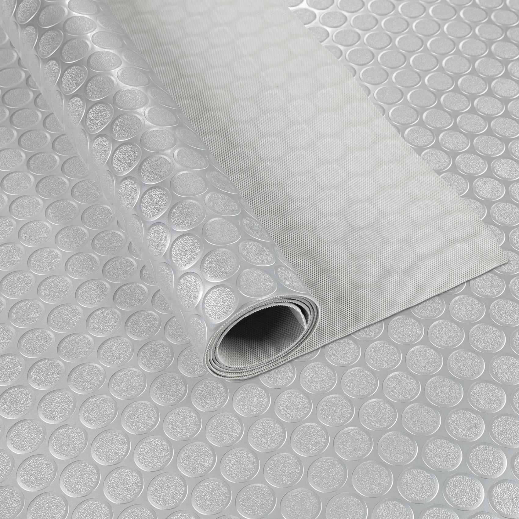 PVC Bodenbelag Dionis 1,5mm Noppen Silber 100x60cm