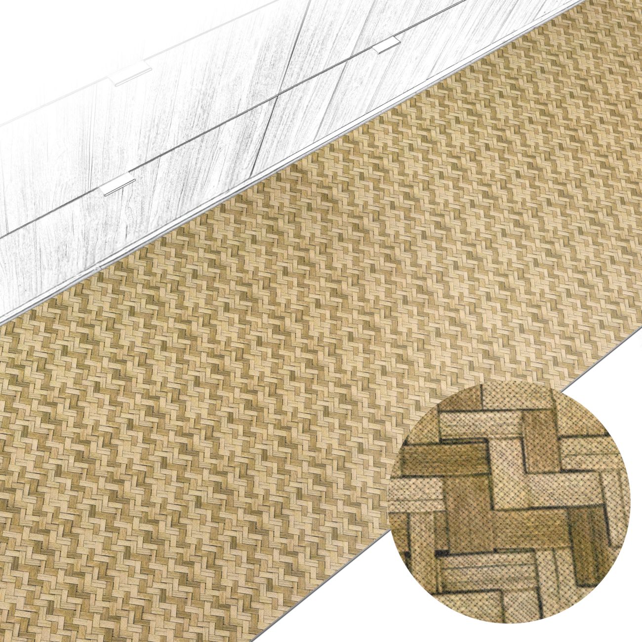 Küchenteppich Küchenläufer abwaschbar Teppichläufer Küche rutschfest Flur Läufer pflegeleicht Lavin Breite 67cm 100 x 67 cm