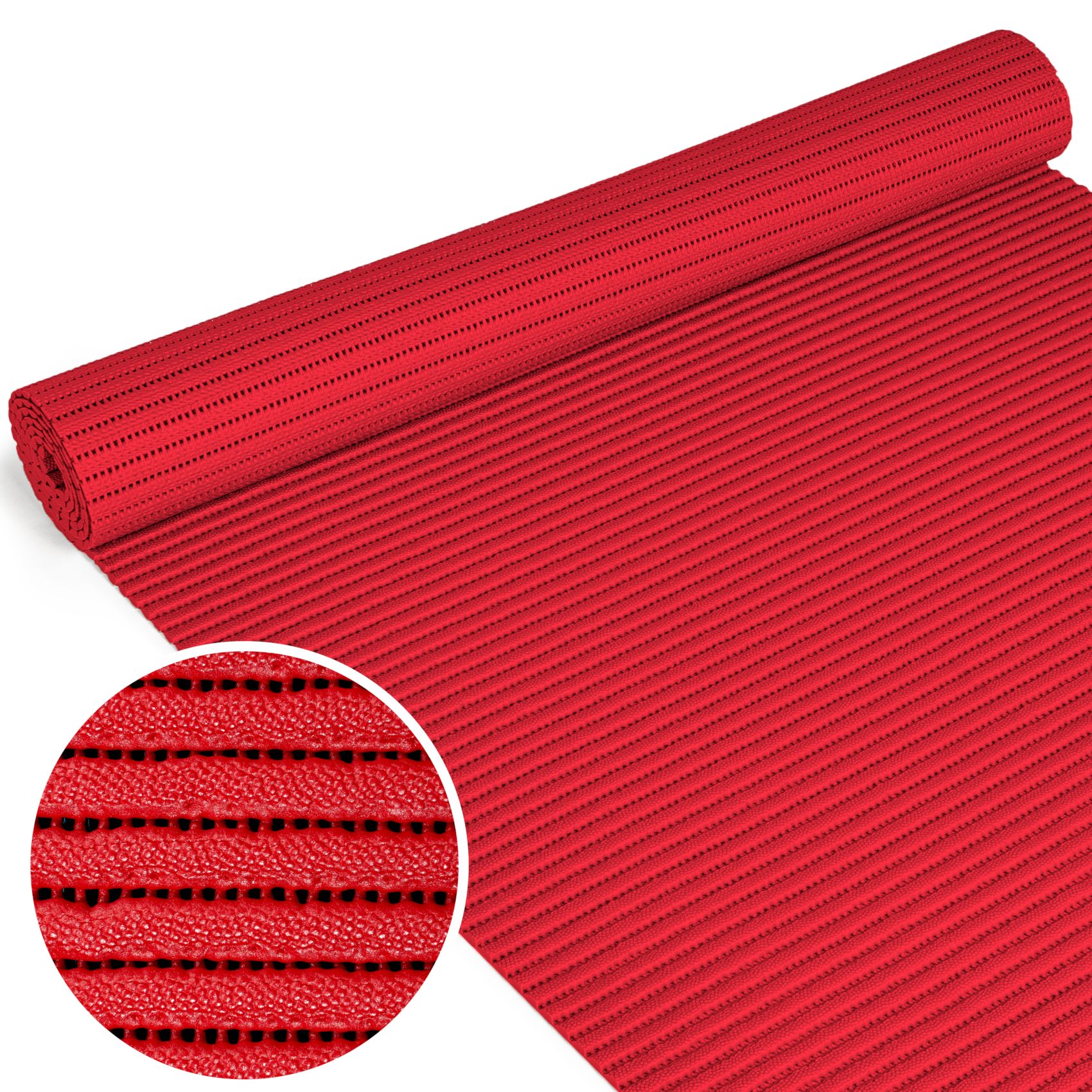 Badematte Uni Feuerrot 40cmx220cm