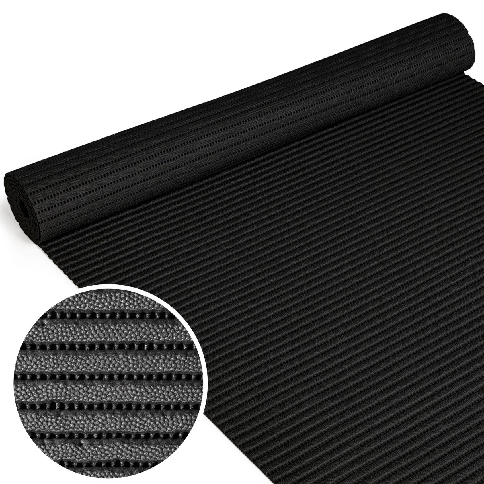 Badematte Uni Schwarz 60cmx60cm