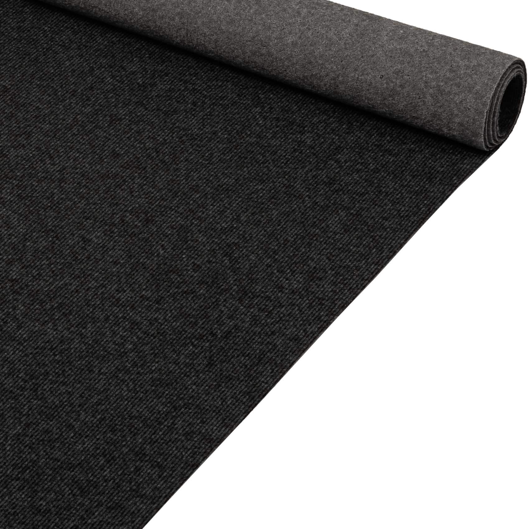 Messeteppich Rips Teppich für Messe Büro Eventteppich Meterware BFL-S1 Anthrazit 100cm